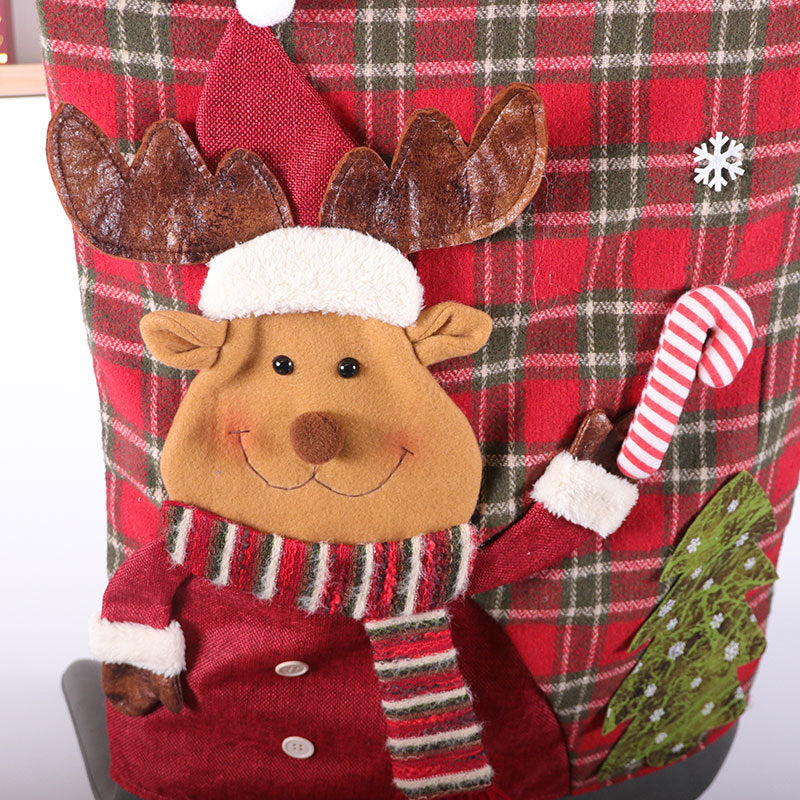 Santa Claus chair back cover