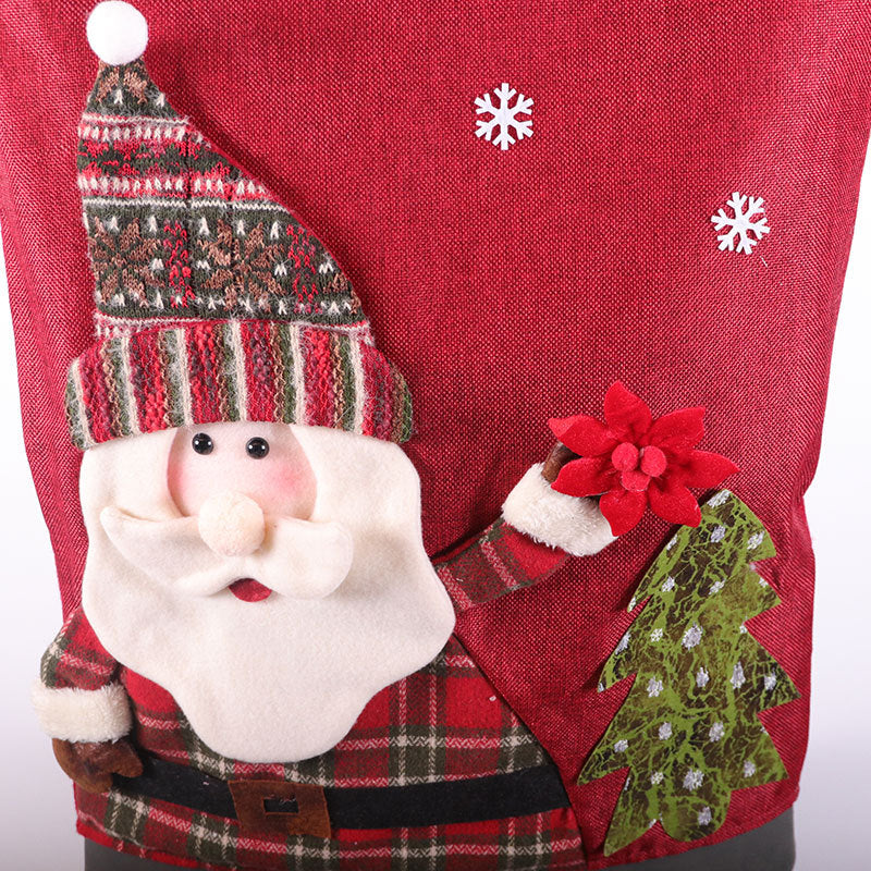 Santa Claus chair back cover