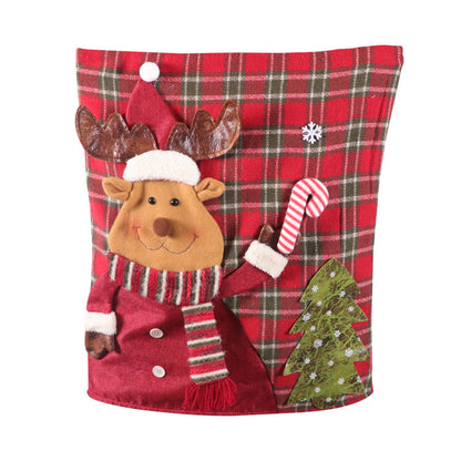 Santa Claus chair back cover