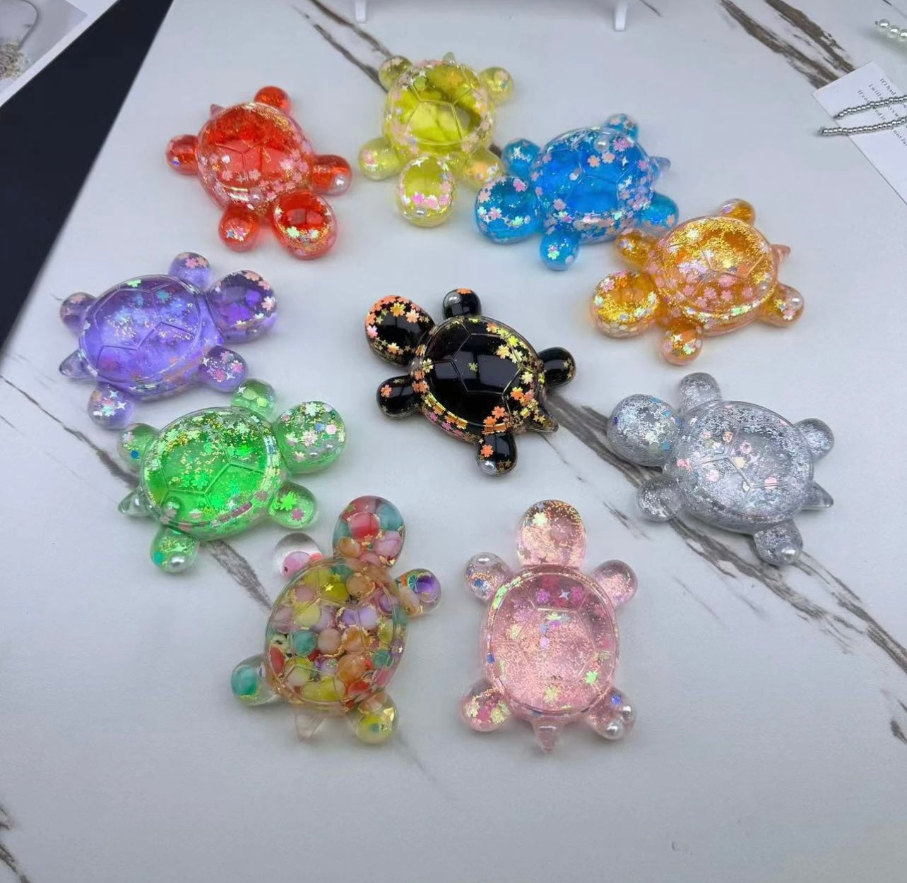 Magic bags---Luminous Glitter Grandpa Turtles ---Open in Live