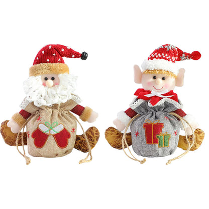 Christmas Santa Claus  doll gift bag