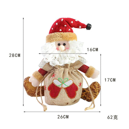 Christmas Santa Claus  doll gift bag