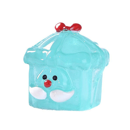 Christmas luminous Santa face gift box