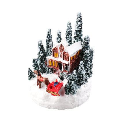 christmas ornaments resin house