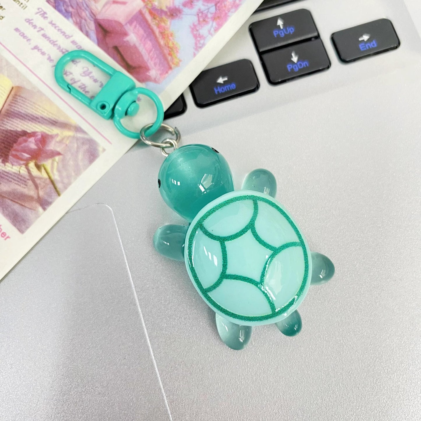 Luminous normal turtle keychain