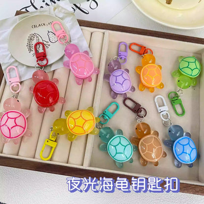 Luminous normal turtle keychain