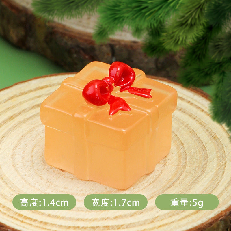 Christmas luminous mini square gift box