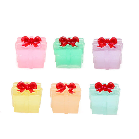 Christmas luminous mini square gift box