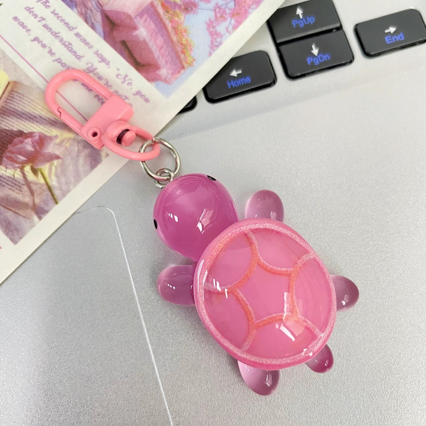 Luminous normal turtle keychain