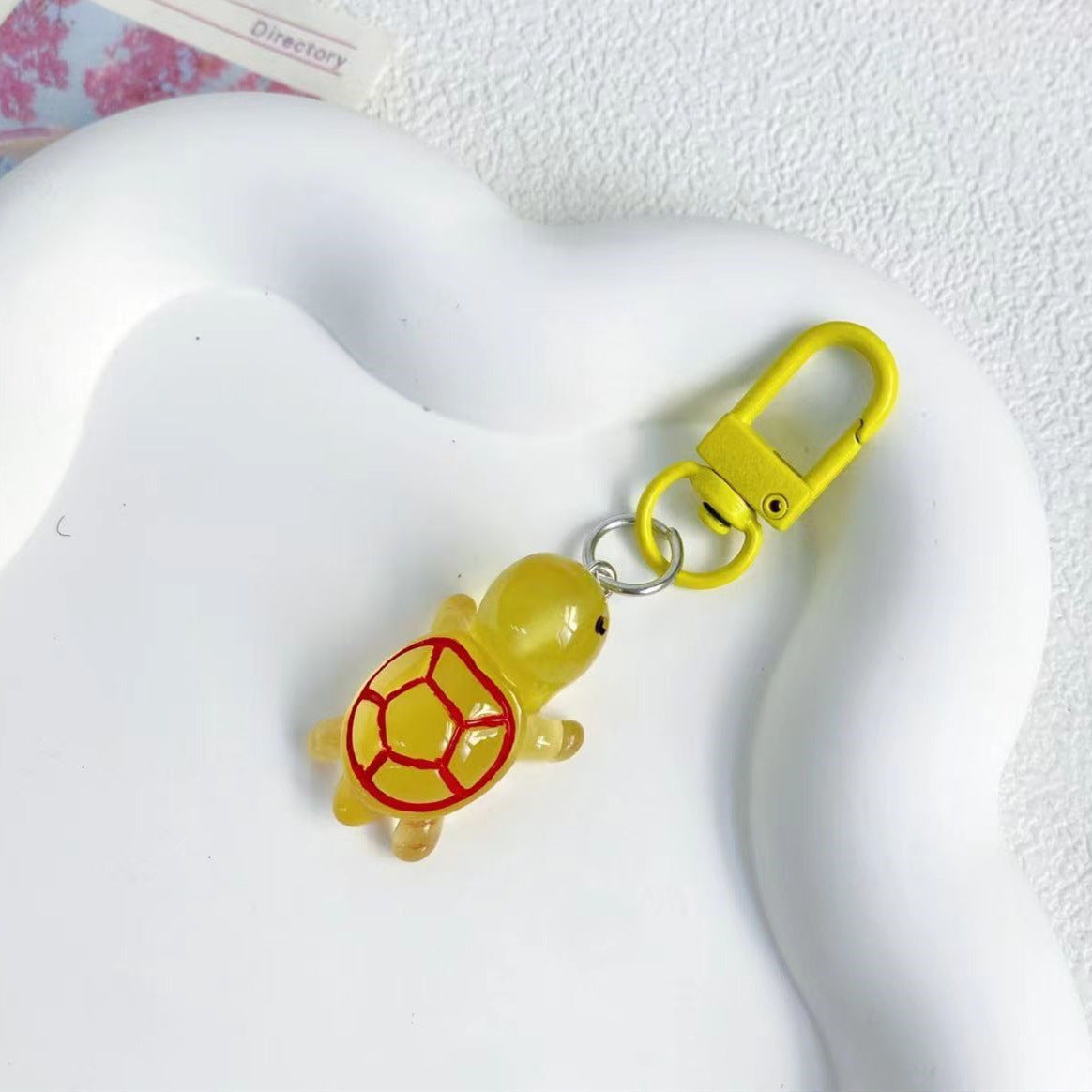 Luminous normal turtle keychain