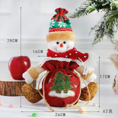 Christmas Santa Claus  doll gift bag