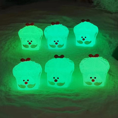 Christmas luminous Santa face gift box