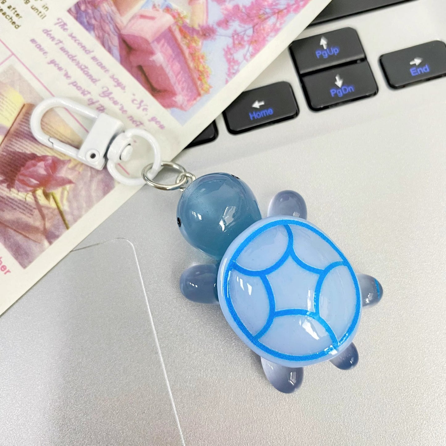 Luminous normal turtle keychain