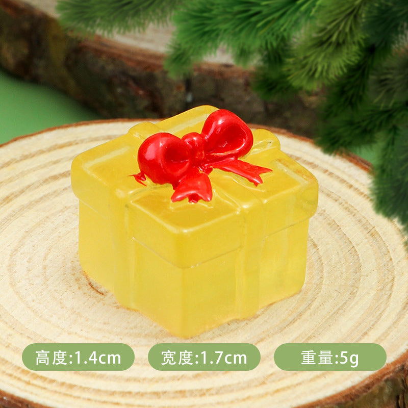 Christmas luminous mini square gift box