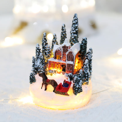 christmas ornaments resin house