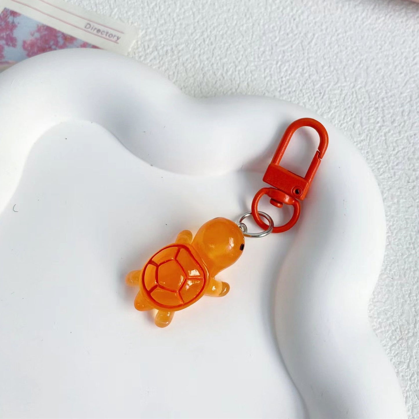 Luminous normal turtle keychain