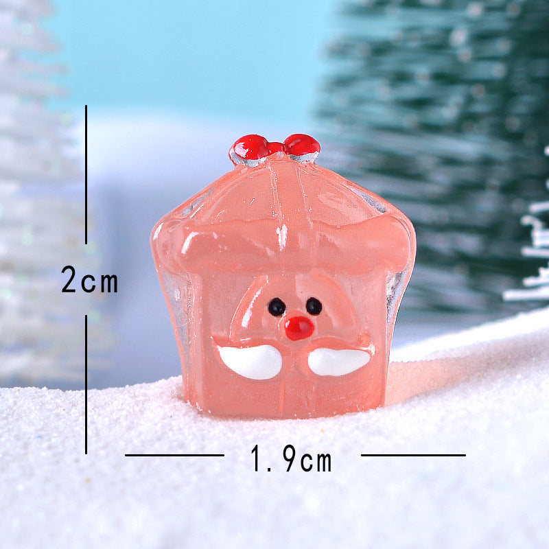 Christmas luminous Santa face gift box