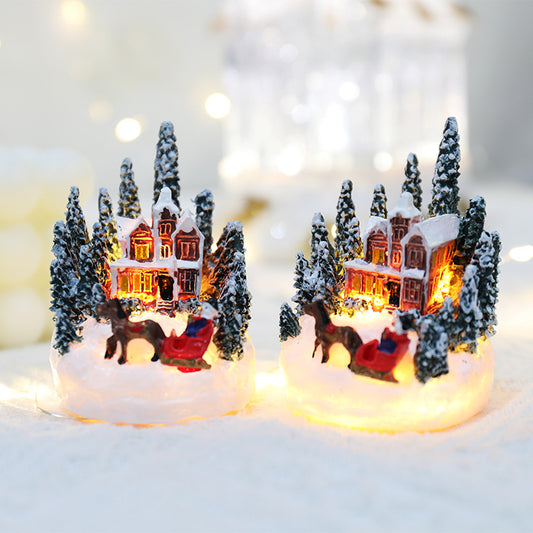 christmas ornaments resin house