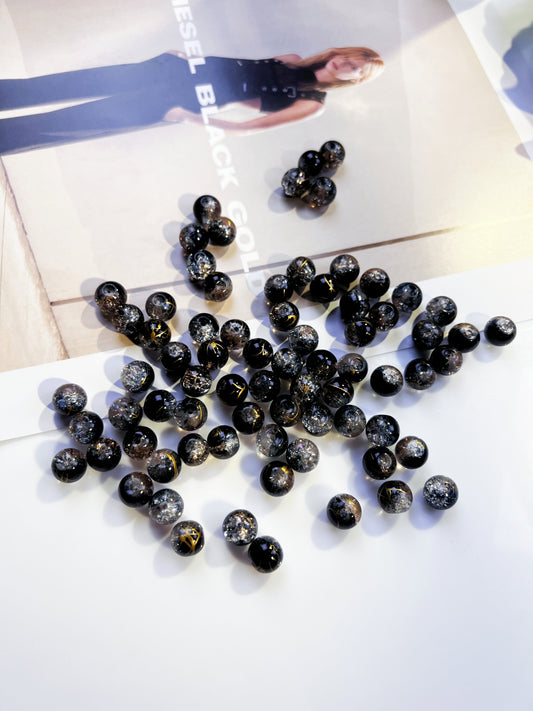 A107 10mm Popcorn Broken Glass Beads